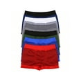 thumbnail image 4 of ToBeInStyle Boy's Pack of 6 Assorted Print Seamless Boxer Briefs - Thin Stripes - Small, 4 of 7