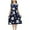 Dark Blue, variant on Tranfacy Dress for Toddler Girls Summer Print Sleeveless Round Neck Waist Cinched Rayon for 2‑11 Years
