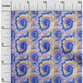 thumbnail image 2 of oneOone Viscose Jersey Blue Fabric Asian Tie And Dye Craft Projects Decor Fabric Printed By The Yard 60 Inch Wide, 2 of 4
