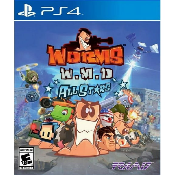 Restored Worms WMD All Star (Sony PlayStation 4, 2016) Video Game (Refurbished)