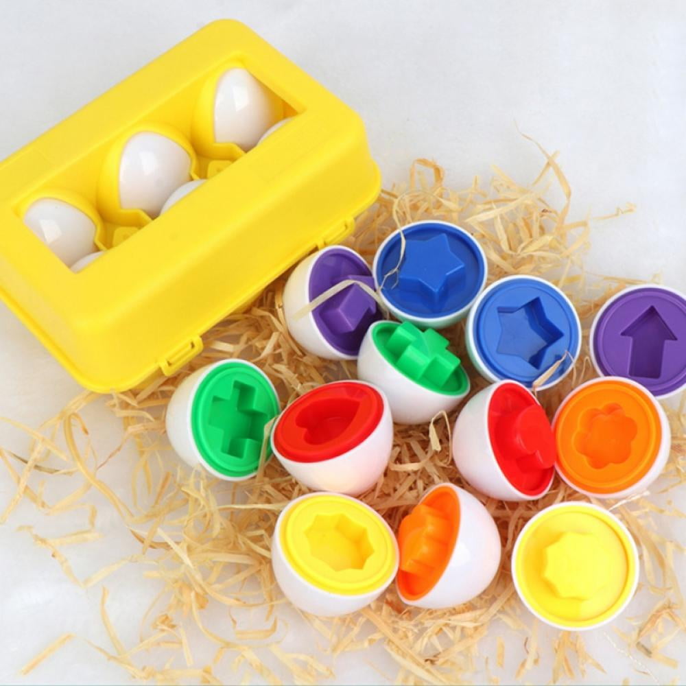 Color Matching Egg Set Number Recognition Children Puzzle Educational