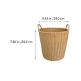 thumbnail image 6 of Eease Woven Laundry Hamper with Handles - Beige, 6 of 7