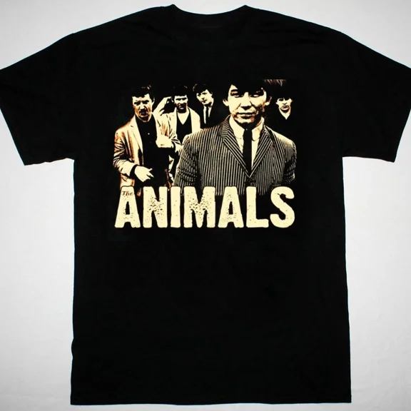 LIMITED EDITION VTG The Animals band black T-shirt short sleeve S-5XL All sizes TA4613