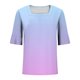 thumbnail image 5 of Blusas de Manga Corta para las Mujeres, Moda Verano Impreso, Blusas de Cuello Redondo, Chaqueta de Manga Corta para las Mujeres, 5 of 8
