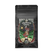 Bones Coffee Company Highland Grog Ground Coffee Beans,  Butterscotch and Caramel Flavor