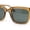 Brown - Green, variant on Hipster Vintage Style Horn Rim Gentlemans Plastic Sunglasses Matte Black - Black