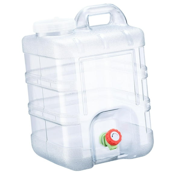 Contenedor de agua para acampar con asa Tanque de almacenamiento de agua con grifo para pesca