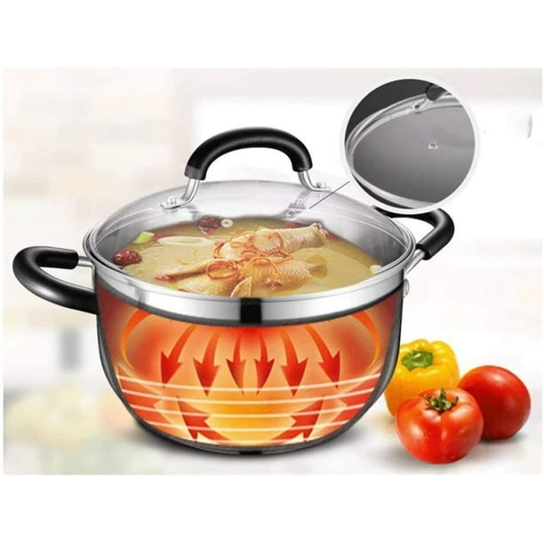 304 stainless steel Thickened soup pot New design General use of