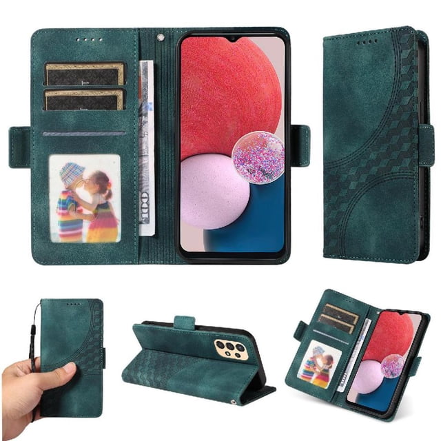 Funda GANGXUN para Samsung Galaxy A13 4G con diseño acolchado elegante, cuero PU, protección total y ajuste preciso