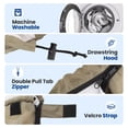 thumbnail image 3 of Sweetcrispy Double Sleeping Bag 2 Person Queen Size All Season Waterproof Camping Hiking Backpacking, Army Green, 3 of 9