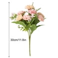 thumbnail image 2 of Ramo de clavel artificial simulación floral decoración hogar oficina decoración tela flor falsa, rosa tholdsy HA8723-01B, 2 of 6