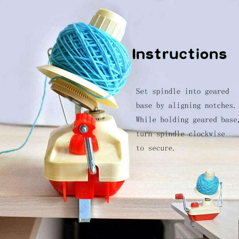 Portable Yarn Winder Hand Operated Roller Manual Fiber String Thread Spinner  - AliExpress