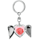 thumbnail image 1 of China bendice Group Llavero de alas de ángel en forma de corazón, 1 of 3