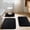 Black, variant on YEAHOME Bathroom Rugs Set Memory Foam Bath Rugs Non-Slip Bath Mat Set 3 Piece, Washable Bathroom Mats, Absorbent Shaggy Rugs Super Soft U-Shaped Toilet Rug, Bahroom Carpets for Bathroom, Tub, Shower