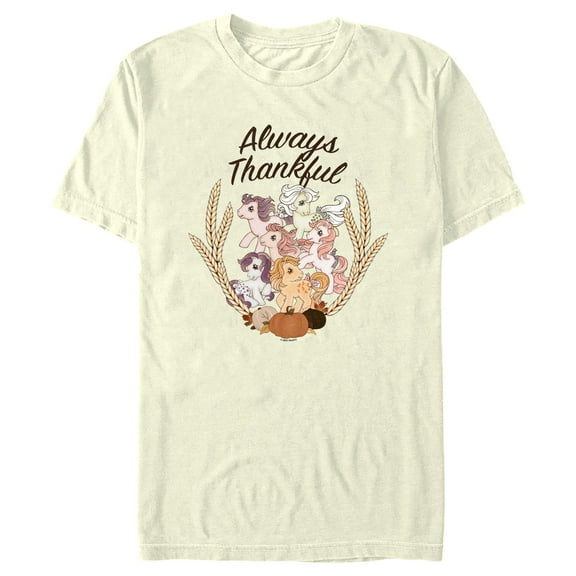 Men's My Little Pony Always Thankful Graphic Tee Beige Medium
