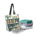 thumbnail image 2 of FORMRS Womens Canvas Tote Bag with Zipper Inner Pocket Shoulder Handbag, White Shelf, 2 of 7