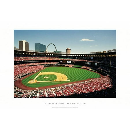 Busch Stadium Aerial - Busch Stadium, St Louis Art Print By Ira Rosen - 19x13
