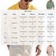 thumbnail image 3 of Ceisia Men's Relaxed Fit Linen Blend Long Sleeve Turndown Collar Shirt with Chest Pocket Light Blue M Gifts, 3 of 6