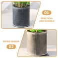 thumbnail image 2 of Iron Flower Container Retro Style Iron Planter Home Office Flower Holder for Patio, 2 of 9