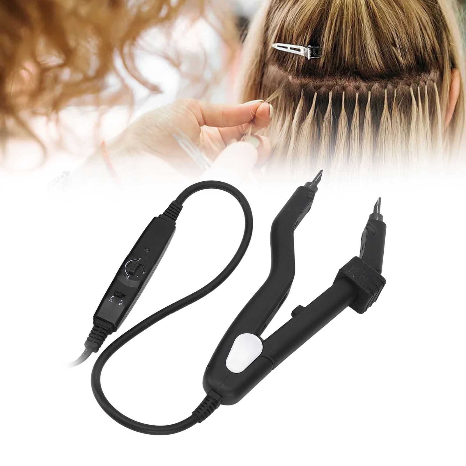 Hair Extension Iron Fusion Hair Extensions Tool Professional Fusion Heat Iron Connector for Hair Extensions Hair Extension Iron Heated Wand Melting