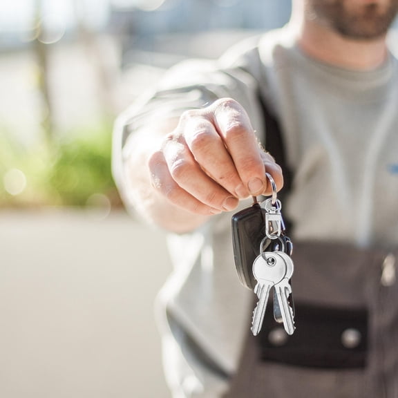 MERRYHAPY Retro Style Key Chain Accessories Silver 20Pcs for DIY Projects