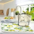 thumbnail image 5 of Lemon Pattern Dish Drying Mat for Kitchen Countertops Sinks Drying Mat Absorbent Heat Resistant Dishes Drainer Pad 16 x 18 Inch, 5 of 7