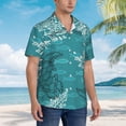 thumbnail image 6 of Sea Turtle Men'S 3d Print Casual Button Down Shirts, Novelty Hawaiian Short Sleeves Xl, 6 of 8