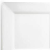 Smarty 4.5" White Square Disposable Plastic Pastry Plates 240ct