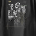 thumbnail image 3 of Star Wars The Mandalorian And Grogu Pose Is The Way Side Youth T Shirt (Black, XS-XL), 3 of 4