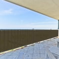 thumbnail image 5 of 3' x 173' Brown Residential Commercial Privacy Deck Fence Screen 160 GSM Weather Resistant Outdoor Protection Fencing Net for Balcony Verandah Porch Patio Pool Backyard Rails, 5 of 5