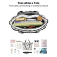thumbnail image 4 of Tote Bag for Women - Cute Animal Dogs Shoulder Bag - Large Utility Work Duffle Bag with Zipper Handbag for Travel, Work, Sprots, 4 of 5