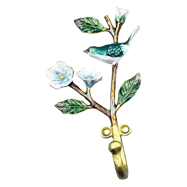 Gancho decorativo de pared para colgar abrigos, diseño de pájaro, organizador de decoración para el hogar, fácil de instalar, resistente, para entrada Estilo A