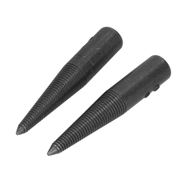 Steel Tapered Spindle Adapter Set for Bench Grinders, Secure Fit, High Durability, Black Oxidation Finish, Compatible with Polishing Wheels, Easy Installation, Includes 6 Pieces.