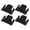 Black, variant on 2Pcs Sofa Fasteners Heavy Duty Metal Connectors Sectional Couch Connectors Bracket Metal Hardware interlocks Buckles