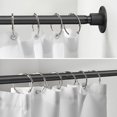 thumbnail image 3 of CALCHELE Shower Curtain Rod, Adjustable Shower Curtain Rods 29-64 Inches, Heavy Duty Black Shower Rods for Bathroom, Closet, Windows, 3 of 7