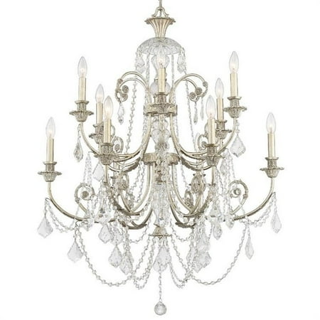 

Shannon Hall Twelve Light Chandelier in Classic Style 32 inches Wide By 41 inches High-Swarovski Spectra Crystal Type-Olde Silver Finish Bailey Street
