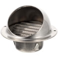 thumbnail image 1 of Stainless Steel Exhaust Vent for Home Use with Detachable Silver Panel and Air Circulation 4.5 Inches, 1 of 9