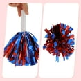 thumbnail image 5 of Unique Bargains 1 Pair Cheerleader Pom Poms Handle Cheerleading Practice Poms Red Blue, 5 of 6