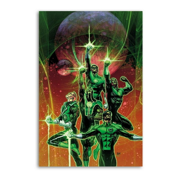 Super Hero Green Lantern Art Poster Canvas Painting Decor Wall Print Photo Gifts Home Modern Decorative Posters 08x12inch(20x30cm)
