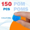 thumbnail image 2 of 150 Pieces Pom Poms, 1 Inch  Pom Poms for Crafts, Fuzzy Pompom Puff Balls, Small Pom Pom Balls for Crafts Projects, DIY Arts, Home Decorations Craft Supplies, 2 of 8