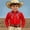F197-Red, variant on FYDUU Boy's Western Cowboy Shirt Printed Long Sleeve Shirts Vintage Casual Button Up Blouses Regular Fit Dress Shirts For Kids Festival Tops 10-11 Years