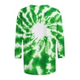 thumbnail image 5 of BLVB Womens 3/4 Sleeve St. Patrick's Day T-Shirts Shamrock Crew Neck Spring Graphic Tee Tops Casual Fashion Shirts, 5 of 5