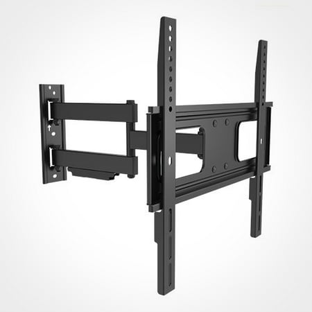 Rhino Brackets Articulating Curved and Flat Panel Single Stud TV Wall Mount for 32-55 Inch (Best Tv Bracket For Stud Wall)