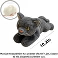 thumbnail image 2 of Gray Kitten Plushie Lifelike Cat Stuffed Dolls Imitaiton Cat Plush Toy Home Decor Doll Toys, 2 of 5