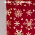 thumbnail image 5 of Snowflakes Christmas Table Runner, Holiday Table Flag, Red and White Velvet Polyester Festive Dining Decor for Holiday Gatherings, 28x275cm, 5 of 7