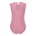 thumbnail image 4 of iiniim Kids Girls Sleeveless Gymnastics Ballet Dance Leotard Unitard Ballerina Jumpsuit Pink 8, 4 of 7