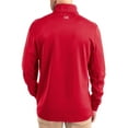 thumbnail image 2 of Men's-Cutter & Buck  Red NC State Wolfpack DryTec Traverse Stretch Eco Tri-Blend Quarter-Zip Pullover, 2 of 2