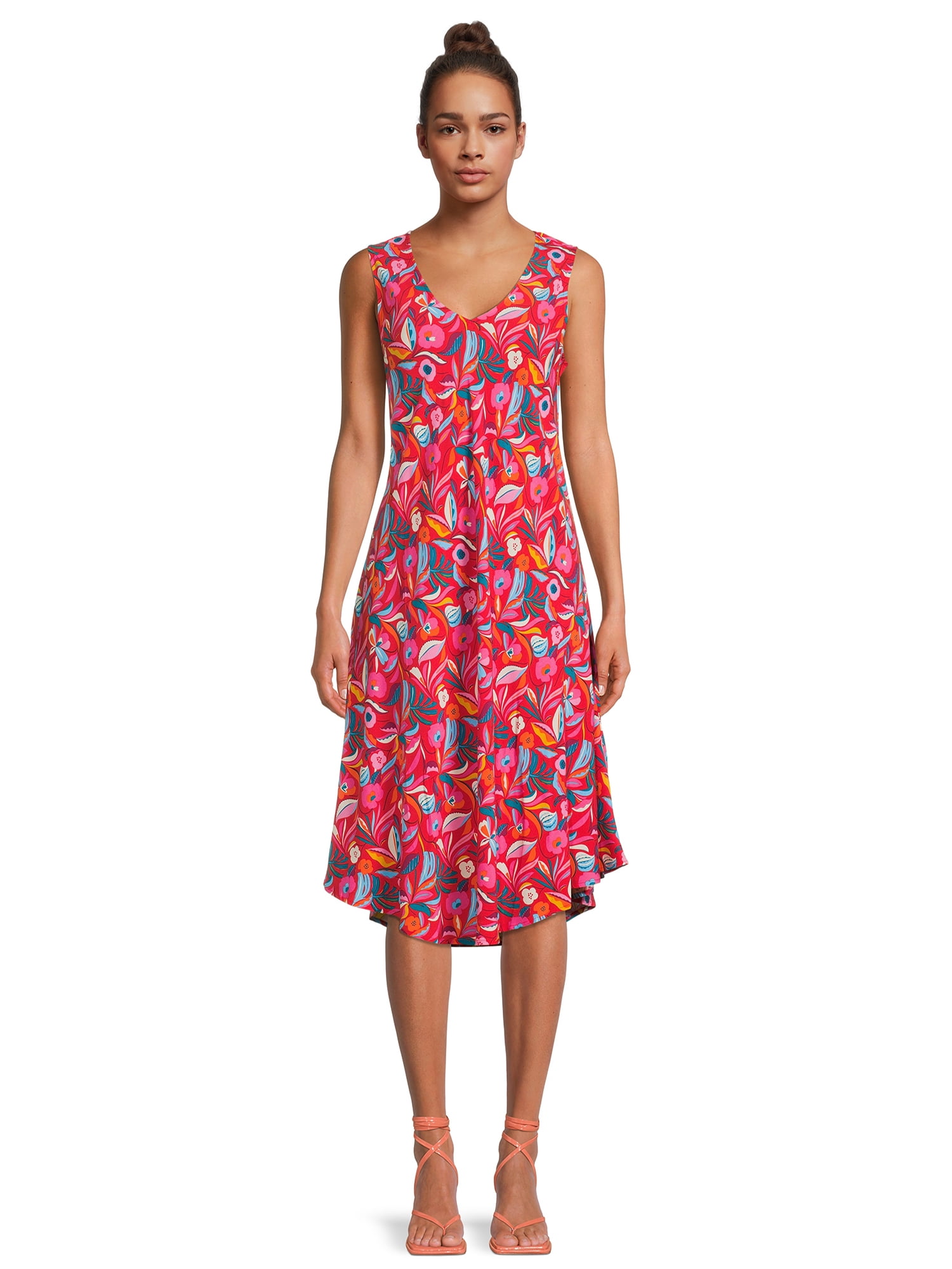 The Pioneer Woman V-Neck Sleeveless Umbrella Dress, Women’s - Walmart.com