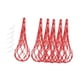 thumbnail image 4 of 6 piezas de bolsas de red para colgar sandías, cuna para melones, sandías para exteriores, protegen el jardín con bolsas de malla con cordón, hamaca Rojo, 4 of 8