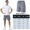 thumbnail image 6 of Zehisen Men's Athletic Shorts Zipper Pockets Quick Dry Lightweight Workout Running Basketball Shorts Deep Gray M, 6 of 6